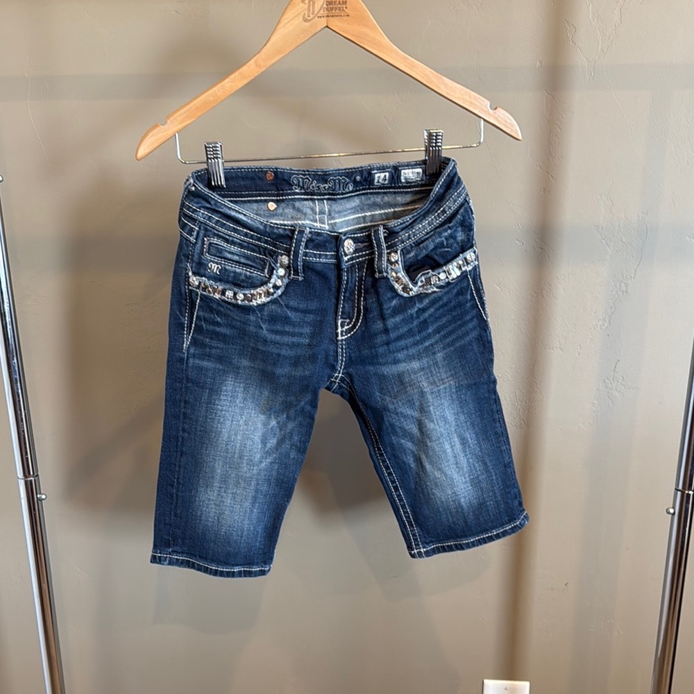 Miss Me Kids Bermuda shorts. Size 14. No flaws, barely worn.